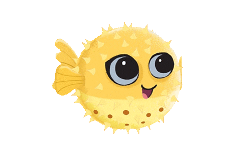 Blowfish Bando Do Mar Sticker by Pingo Doce