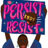 Voting African American Sticker by INTO ACTION