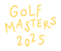 The Masters Golf Sticker by Catharina Stewart