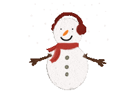 Let It Snow Snowman Sticker