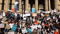 Yorkshire School Students Chant 'We Won't Let Our Planet Die' During Climate Protest