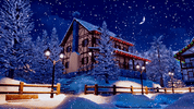 new year snow GIF