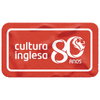 culturainglesacuritiba 80 anos cultura inglesa Sticker