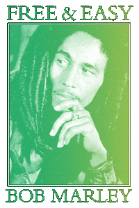 Bob Marley Rainbow Sticker by Free & Easy