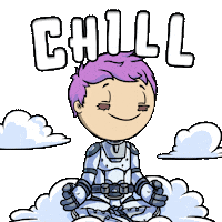 Relaxed Spiritual Healing Sticker by Planet XOLO