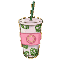 Pink Coffee Sticker by Roxy James