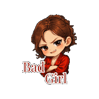Bad Girl Sticker by L.I. Productions