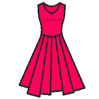 Dress Vestido Rojo Sticker by lizapons