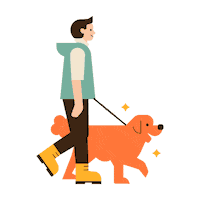 Dog Love Sticker by Here Studio