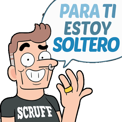 Travieso Scruff Latino Sticker by SCRUFF