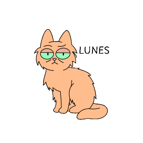 Cat Sticker by @gallegoseba