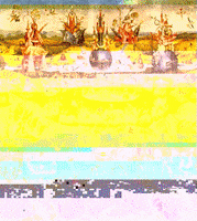 loretoriveros art glitchart painting bosch GIF