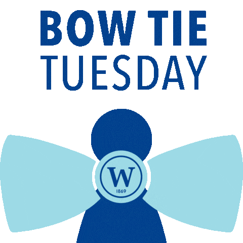 Bow Tie Tuesday Sticker by Wilson College