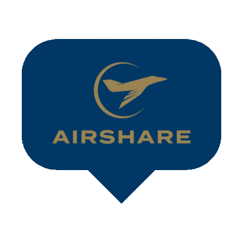 FlyAirshare logo travel like plane Sticker