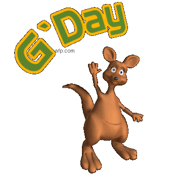 kangaroo hello STICKER