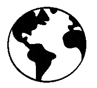 GMMB_Digital black world planet globe Sticker