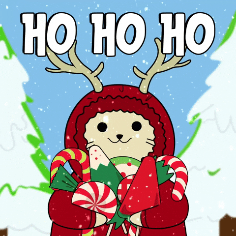 Merry Christmas Snow GIF by LilSappys