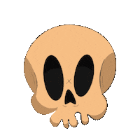 Skull Nucelar Sticker by brookskully