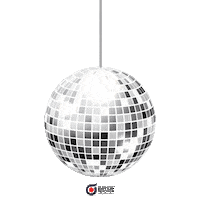 Dance Party Disco Ball Sticker by Business Nitrogen