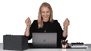 Happy Desk Sticker by Maalia Agentur