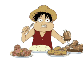 Hungry One Piece Sticker by Toei Animation