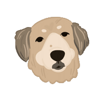 Happy Dog Sticker by Ann of Facedit