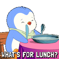 Hungry Lets Eat Sticker by Pudgy Penguins