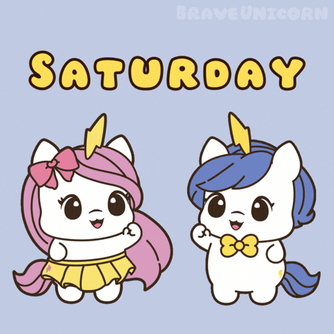 Good Times Saturday GIF by Brave Unicorn