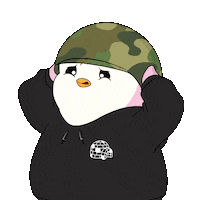 Angry My Head Sticker by Pudgy Penguins