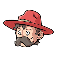 November Moustache Sticker by Kekec Pašteta