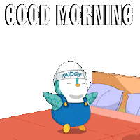 Good Morning Day Sticker by Pudgy Penguins