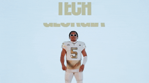 Georgia Tech Football Sport GIF by Georgia Tech Yellow Jackets