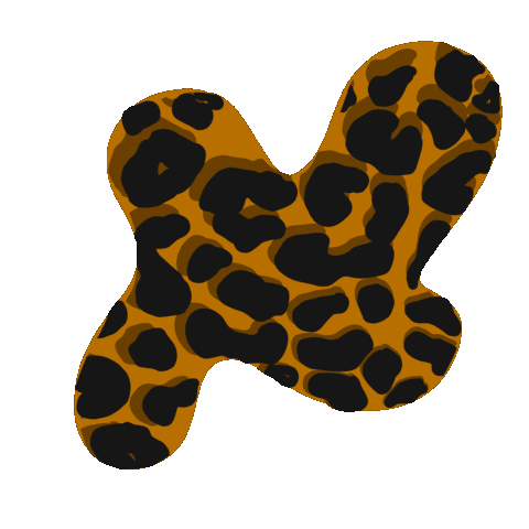 leopard print pattern Sticker by 1900BADDEST