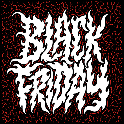 black metal type GIF by Chris Piascik
