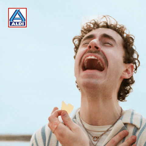 Cry Eat GIF by ALDI FRANCE