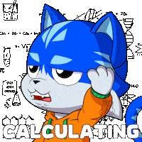 Confused Cat Sticker by Toshithecat