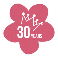 30 Years Flower Sticker by Imbarro Home & Fashion