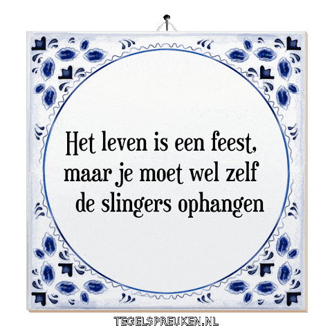 Humor Wijsheid Sticker by Tegelspreuken.nl