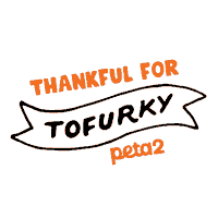 Vegan Thanksgiving Sticker by PETA