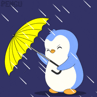 Raining Rainy Day GIF by Pudgy Penguins