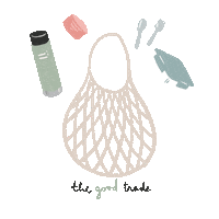 thegoodtradeph pastel zerowaste plasticfree thegoodtradeph Sticker