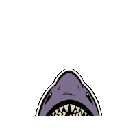 Shark Jaws Sticker by PODIUM