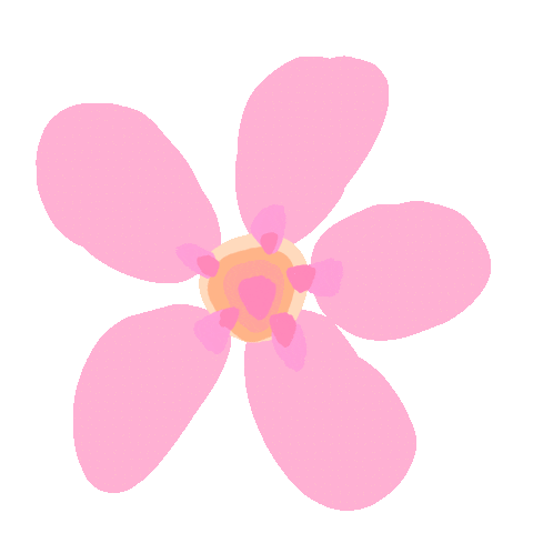 Pink Orange Sticker by faithdotart