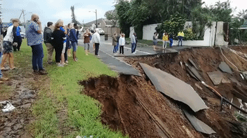 Homes and Vehicles Swallowed by Ground Collapse Amid Heavy Flooding in South Africa