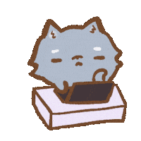 Bored Dog Sticker