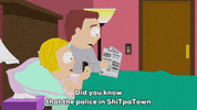 bed newspaper GIF by South Park 