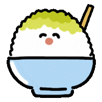 Hungry Shaved Ice Sticker by kupaberu