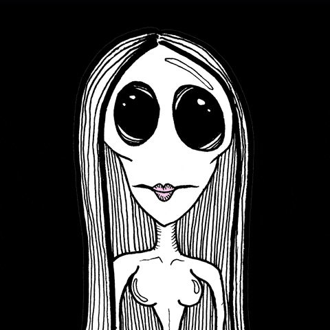 onefranshow giphyupload weird creepy alien GIF