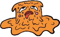 Melting Heat Wave Sticker