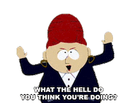 What Are You Doing Sticker by South Park
